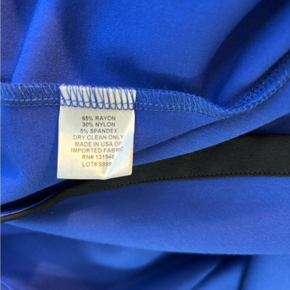 Jude Connally Royal Blue Shift Dress with Black Trim – Size Small - Picture 4 of 5